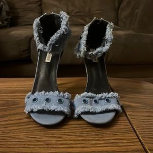 Cape Robbin blue Jean heels $25 used in good condition.